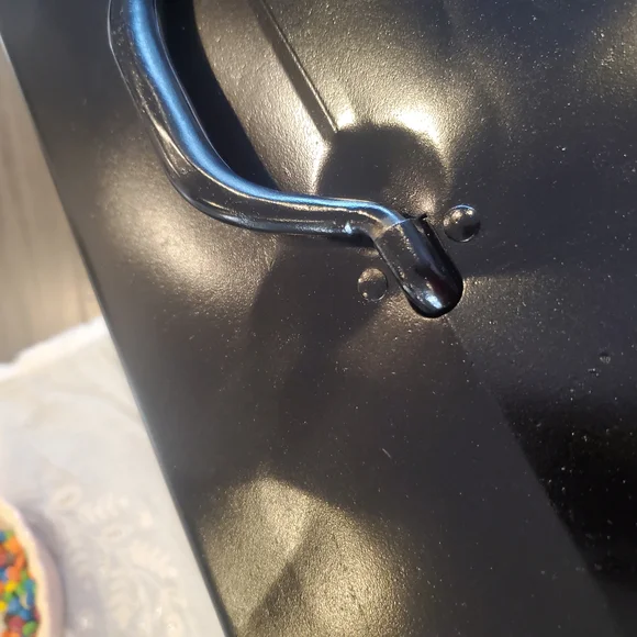 Sleek Black Metal Toolbox